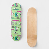 pinda's | Snoopy Ocean High Tide Pattern Persoonlijk Skateboard (Voorkant)