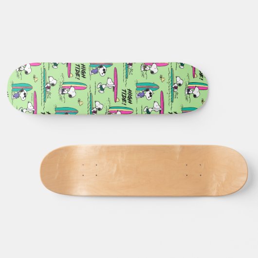 pinda's | Snoopy Ocean High Tide Pattern Persoonlijk Skateboard (Horizontaal)