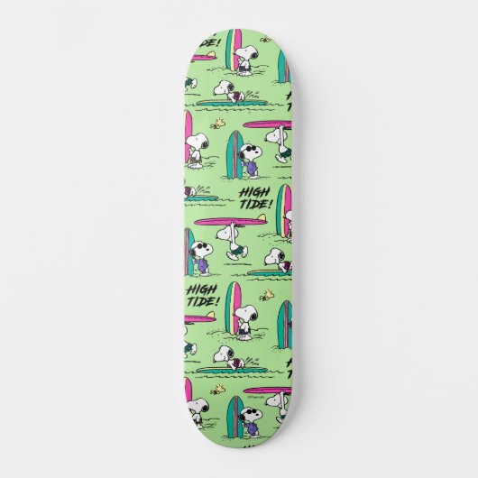 pinda's | Snoopy Ocean High Tide Pattern Persoonlijk Skateboard (Voorkant)