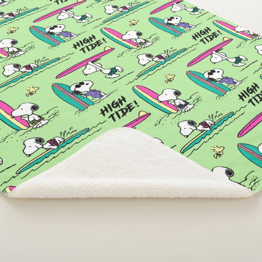pinda's | Snoopy Ocean High Tide Pattern Sherpa Deken (3/4)