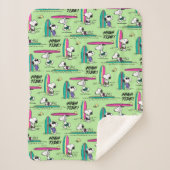 pinda's | Snoopy Ocean High Tide Pattern Sherpa Deken (Voorkant)
