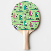 pinda's | Snoopy Ocean High Tide Pattern Tafeltennisbatje (Voorkant)