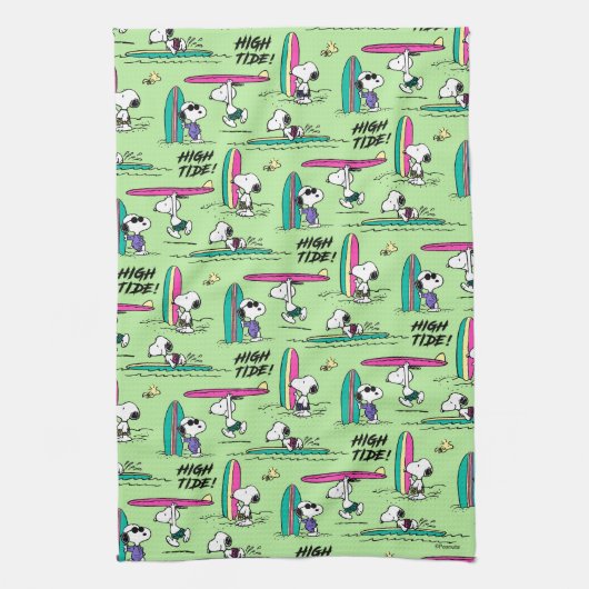 pinda's | Snoopy Ocean High Tide Pattern Theedoek (Verticaal)