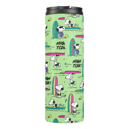 pinda's | Snoopy Ocean High Tide Pattern Thermosbeker (Achterkant)