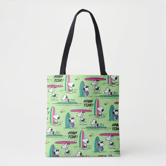 pinda's | Snoopy Ocean High Tide Pattern Tote Bag (Voorkant)