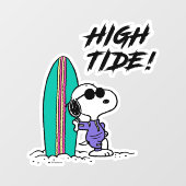 pinda's | Snoopy Ocean High Tide Raamsticker (Vel)