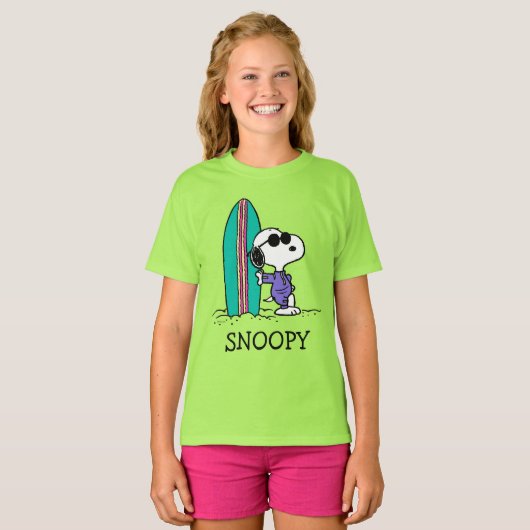 pinda's | Snoopy Ocean High Tide T-shirt (Voorkant volledig)