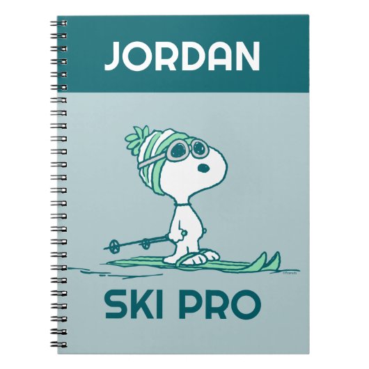 pinda's | Snoopy on Skies Notitieboek (Voorkant)