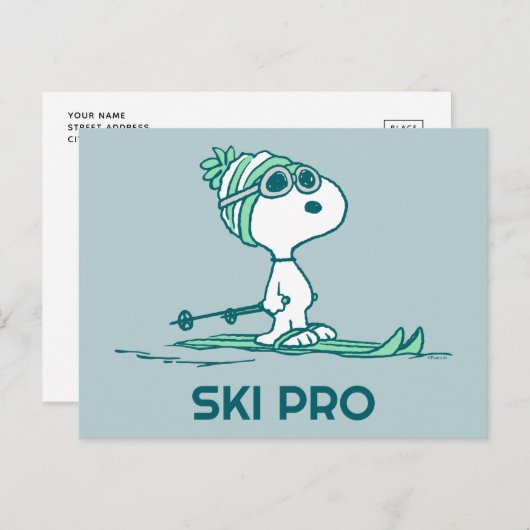 pinda's | Snoopy op de huid Briefkaart (Voorkant / Achterkant)