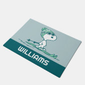 pinda's | Snoopy op de huid Deurmat (Schuin)