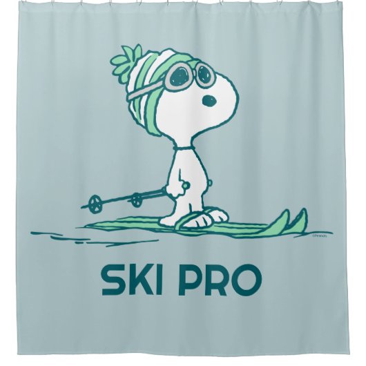 pinda's | Snoopy op de huid Douchegordijn (Voorkant)