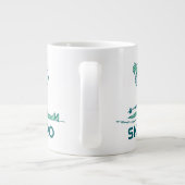 pinda's | Snoopy op de huid Grote Koffiekop (Achterkant)