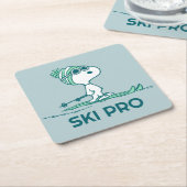 pinda's | Snoopy op de huid Kartonnen Onderzetters (Schuin)