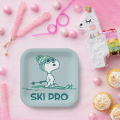 pinda's | Snoopy op de huid Papieren Bordje (Feest)