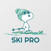 pinda's | Snoopy op de huid Raamsticker (Vel)