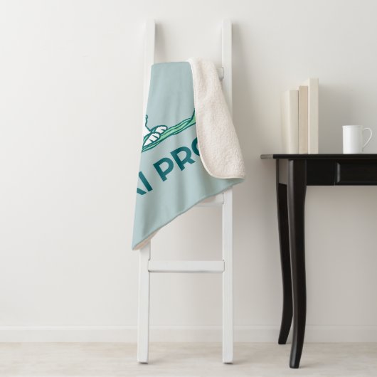 pinda's | Snoopy op de huid Sherpa Deken (In situ)