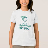 pinda's | Snoopy op de huid Tri-Blend Shirt (Voorkant)