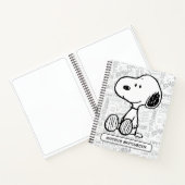 PINDA'S | Snoopy op zwart wit striptekening Notitieboek (Binnen)