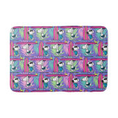 pinda's | Snoopy Paars Surf Pattern Badmat (Voorkant)