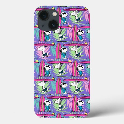 pinda's | Snoopy Paars Surf Pattern Case-Mate iPhone Case (Achterkant)