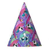 pinda's | Snoopy Paars Surf Pattern Feesthoedjes (Achterkant)