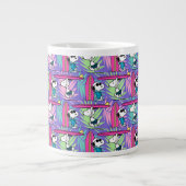 pinda's | Snoopy Paars Surf Pattern Grote Koffiekop (Voorkant)