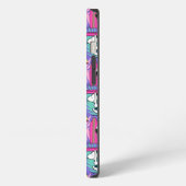 pinda's | Snoopy Paars Surf Pattern iPhone Hoesje (Linkerkant)