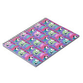 pinda's | Snoopy Paars Surf Pattern Notitieboek (Linkerzijde)