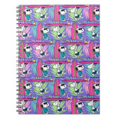 pinda's | Snoopy Paars Surf Pattern Notitieboek (Voorkant)