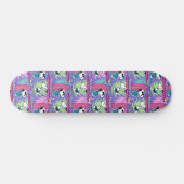 pinda's | Snoopy Paars Surf Pattern Persoonlijk Skateboard (Horizontaal)