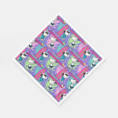 pinda's | Snoopy Paars Surf Pattern Servet (Hoek)