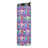 pinda's | Snoopy Paars Surf Pattern Thermosbeker (Gedraaid links)