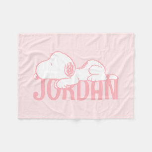 pinda's   Snoopy Pastel Baby Fleece Deken