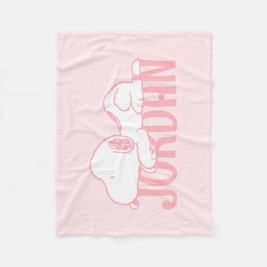 pinda's | Snoopy Pastel Baby Fleece Deken (Voorkant)