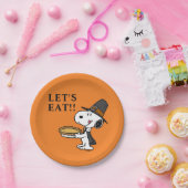 pinda's | Snoopy Pilgrim Papieren Bordje (Feest)