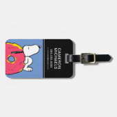 pinda's | Snoopy Pink Donut Bagagelabel (Voorkant horizontaal)