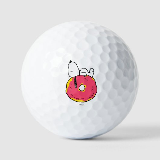 pinda's | Snoopy Pink Donut Golfballen (Voorkant)