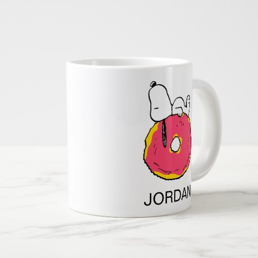 pinda's | Snoopy Pink Donut Grote Koffiekop (Voorkant rechts)