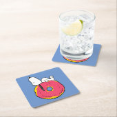 pinda's | Snoopy Pink Donut Kartonnen Onderzetters (Insitu)