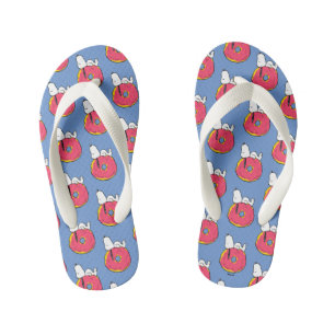 pinda's Snoopy Pink Donut Kinder Teenslippers