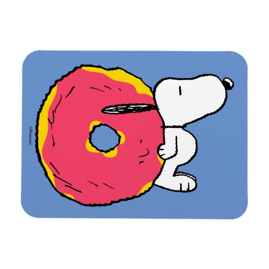 pinda's | Snoopy Pink Donut Magneet (Horizontaal)