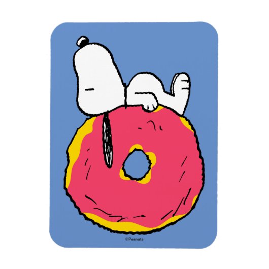 pinda's | Snoopy Pink Donut Magneet (Verticaal)