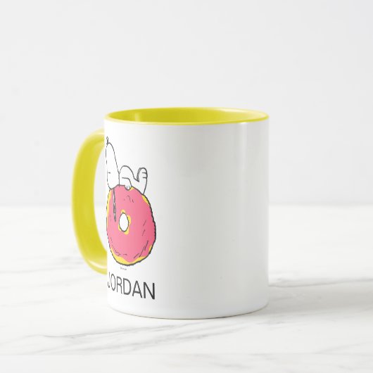 pinda's | Snoopy Pink Donut Mok (Voorkant links)