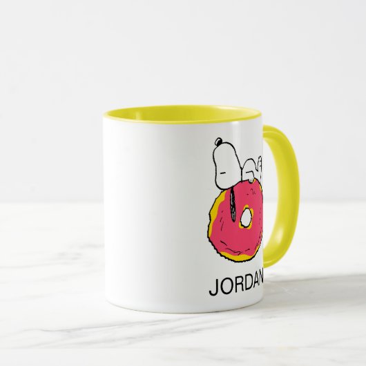 pinda's | Snoopy Pink Donut Mok (Voorkant rechts)