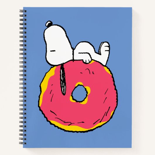 pinda's | Snoopy Pink Donut Notitieboek (Voorkant)