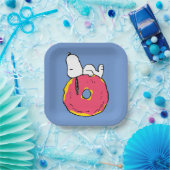 pinda's | Snoopy Pink Donut Papieren Bordje (Feest)