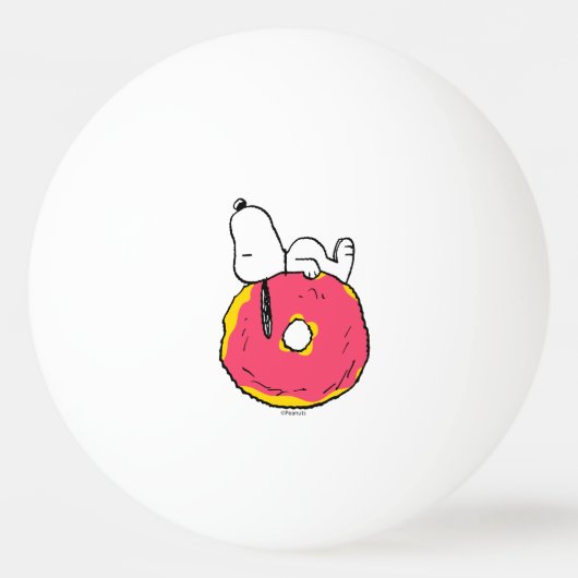 pinda's | Snoopy Pink Donut Pingpongbal (Achterkant)