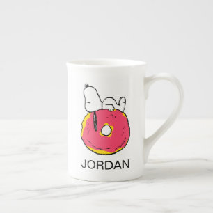 pinda's   Snoopy Pink Donut Porselein Kop