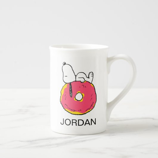 pinda's | Snoopy Pink Donut Porselein Kop (Rechts)