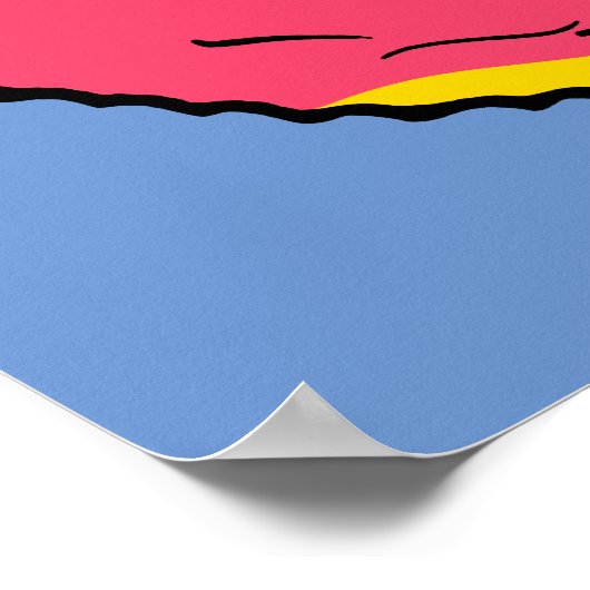 pinda's | Snoopy Pink Donut Poster (Hoek)